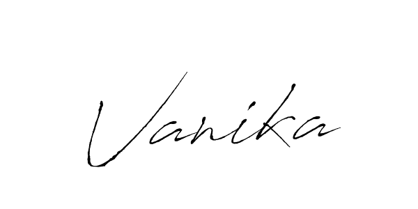 Vanika stylish signature style. Best Handwritten Sign (Antro_Vectra) for my name. Handwritten Signature Collection Ideas for my name Vanika. Vanika signature style 6 images and pictures png