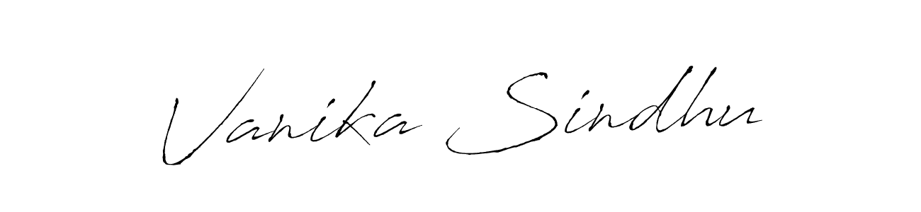 This is the best signature style for the Vanika Sindhu name. Also you like these signature font (Antro_Vectra). Mix name signature. Vanika Sindhu signature style 6 images and pictures png