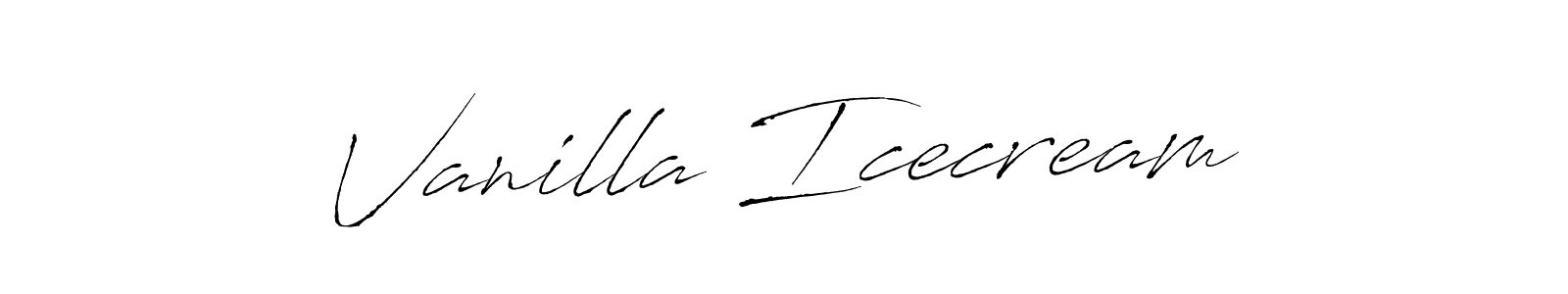 Use a signature maker to create a handwritten signature online. With this signature software, you can design (Antro_Vectra) your own signature for name Vanilla Icecream. Vanilla Icecream signature style 6 images and pictures png