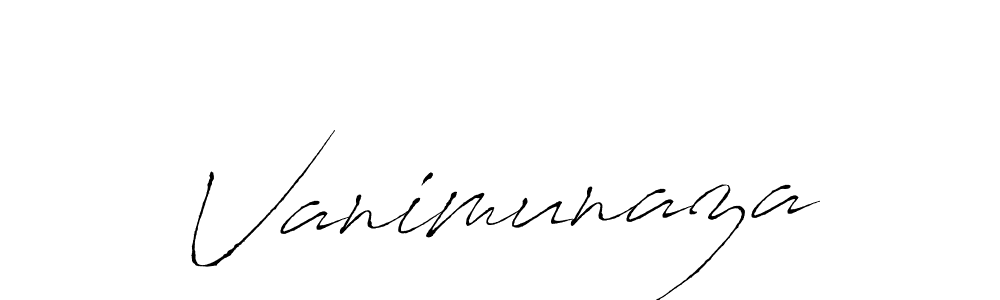 Make a beautiful signature design for name Vanimunaza. Use this online signature maker to create a handwritten signature for free. Vanimunaza signature style 6 images and pictures png