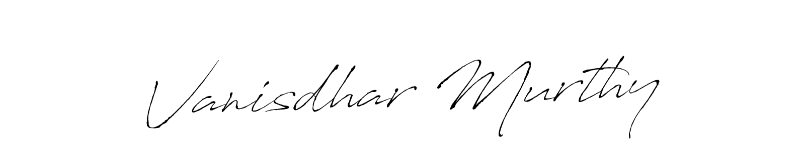 Make a beautiful signature design for name Vanisdhar Murthy. With this signature (Antro_Vectra) style, you can create a handwritten signature for free. Vanisdhar Murthy signature style 6 images and pictures png