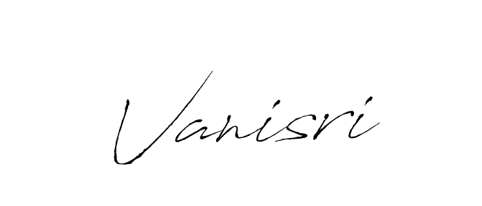 The best way (Antro_Vectra) to make a short signature is to pick only two or three words in your name. The name Vanisri include a total of six letters. For converting this name. Vanisri signature style 6 images and pictures png