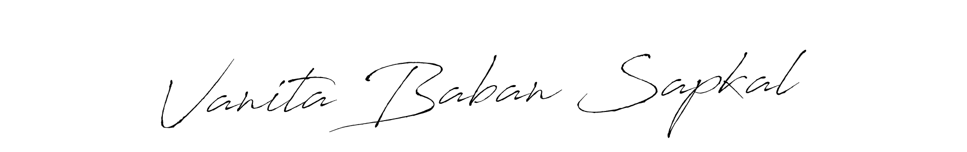 Also we have Vanita Baban Sapkal name is the best signature style. Create professional handwritten signature collection using Antro_Vectra autograph style. Vanita Baban Sapkal signature style 6 images and pictures png