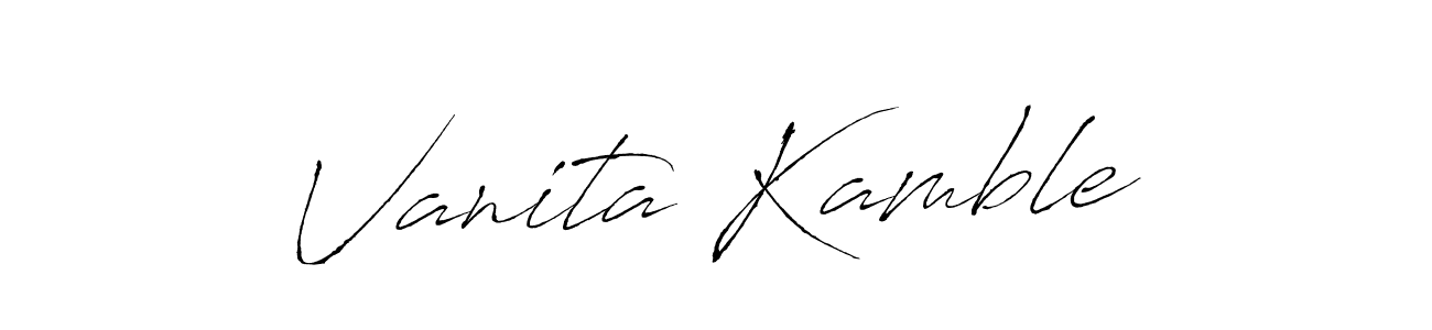 Make a beautiful signature design for name Vanita Kamble. Use this online signature maker to create a handwritten signature for free. Vanita Kamble signature style 6 images and pictures png