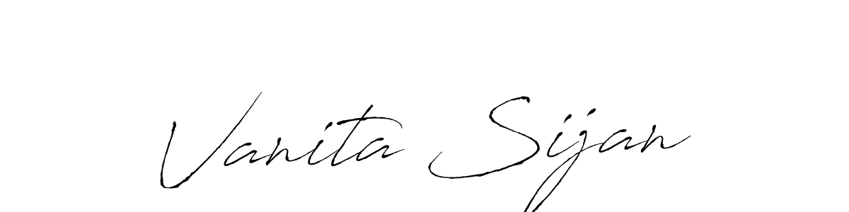 Vanita Sijan stylish signature style. Best Handwritten Sign (Antro_Vectra) for my name. Handwritten Signature Collection Ideas for my name Vanita Sijan. Vanita Sijan signature style 6 images and pictures png