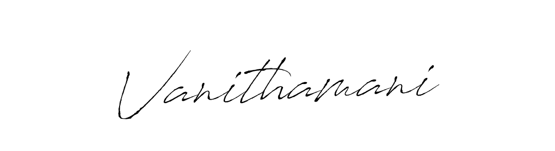 How to make Vanithamani name signature. Use Antro_Vectra style for creating short signs online. This is the latest handwritten sign. Vanithamani signature style 6 images and pictures png