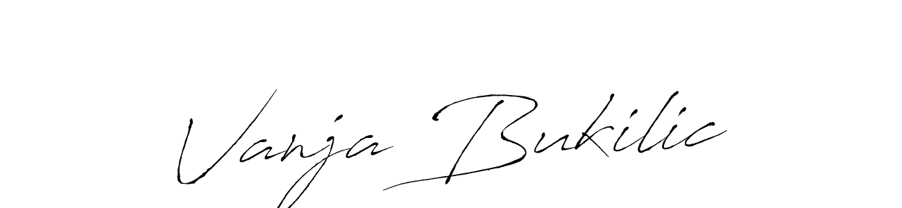 It looks lik you need a new signature style for name Vanja Bukilic. Design unique handwritten (Antro_Vectra) signature with our free signature maker in just a few clicks. Vanja Bukilic signature style 6 images and pictures png