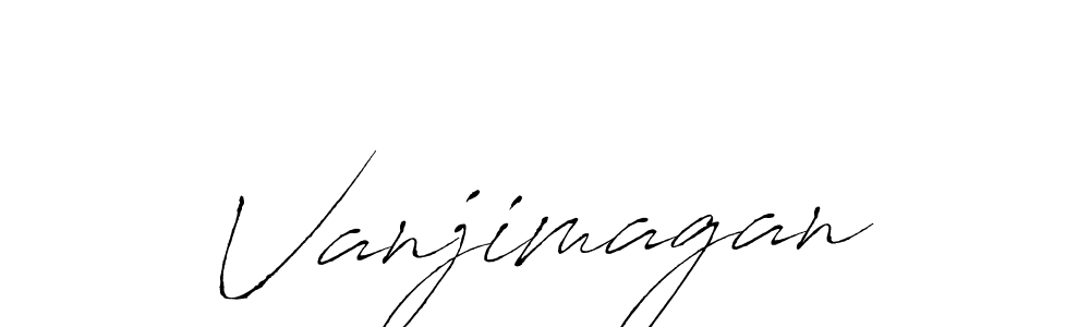 You should practise on your own different ways (Antro_Vectra) to write your name (Vanjimagan) in signature. don't let someone else do it for you. Vanjimagan signature style 6 images and pictures png