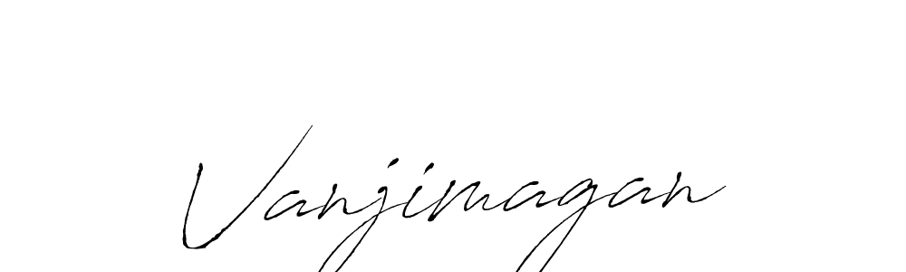 Design your own signature with our free online signature maker. With this signature software, you can create a handwritten (Antro_Vectra) signature for name Vanjimagan. Vanjimagan signature style 6 images and pictures png