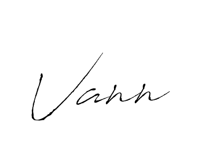 Design your own signature with our free online signature maker. With this signature software, you can create a handwritten (Antro_Vectra) signature for name Vann. Vann signature style 6 images and pictures png