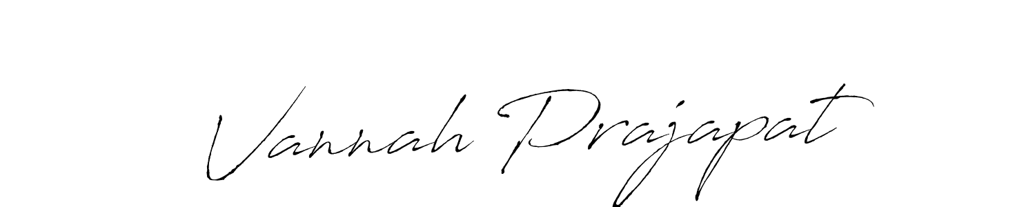Also we have Vannah Prajapat name is the best signature style. Create professional handwritten signature collection using Antro_Vectra autograph style. Vannah Prajapat signature style 6 images and pictures png