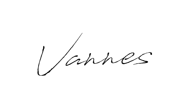 How to make Vannes name signature. Use Antro_Vectra style for creating short signs online. This is the latest handwritten sign. Vannes signature style 6 images and pictures png