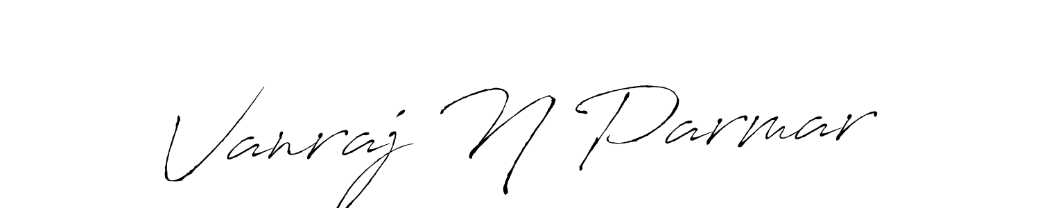 Make a beautiful signature design for name Vanraj N Parmar. Use this online signature maker to create a handwritten signature for free. Vanraj N Parmar signature style 6 images and pictures png