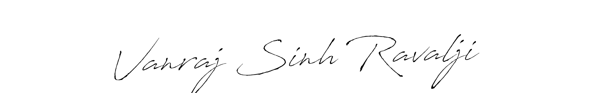 The best way (Antro_Vectra) to make a short signature is to pick only two or three words in your name. The name Vanraj Sinh Ravalji include a total of six letters. For converting this name. Vanraj Sinh Ravalji signature style 6 images and pictures png