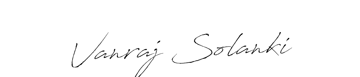 The best way (Antro_Vectra) to make a short signature is to pick only two or three words in your name. The name Vanraj Solanki include a total of six letters. For converting this name. Vanraj Solanki signature style 6 images and pictures png