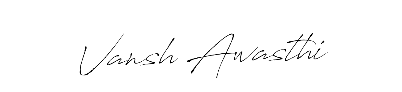 How to make Vansh Awasthi signature? Antro_Vectra is a professional autograph style. Create handwritten signature for Vansh Awasthi name. Vansh Awasthi signature style 6 images and pictures png