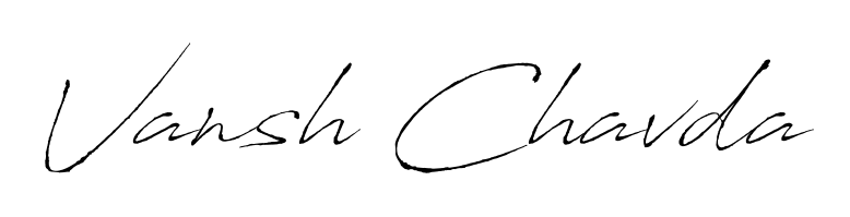 Also You can easily find your signature by using the search form. We will create Vansh Chavda name handwritten signature images for you free of cost using Antro_Vectra sign style. Vansh Chavda signature style 6 images and pictures png