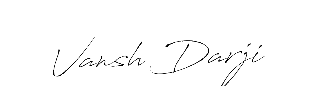 Design your own signature with our free online signature maker. With this signature software, you can create a handwritten (Antro_Vectra) signature for name Vansh Darji. Vansh Darji signature style 6 images and pictures png