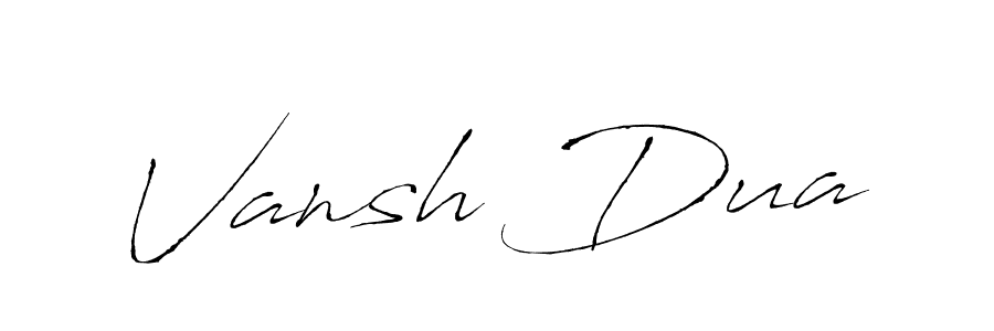 How to make Vansh Dua signature? Antro_Vectra is a professional autograph style. Create handwritten signature for Vansh Dua name. Vansh Dua signature style 6 images and pictures png