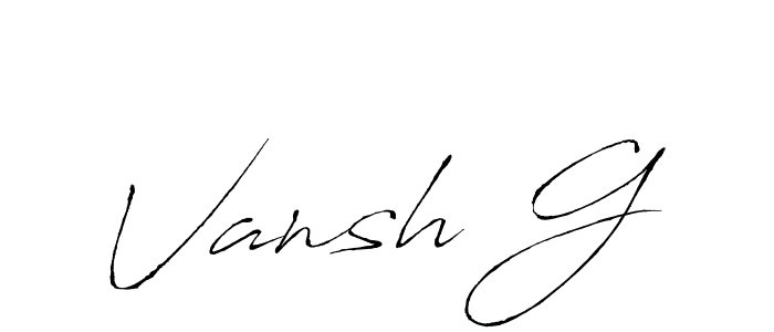 How to Draw Vansh G signature style? Antro_Vectra is a latest design signature styles for name Vansh G. Vansh G signature style 6 images and pictures png
