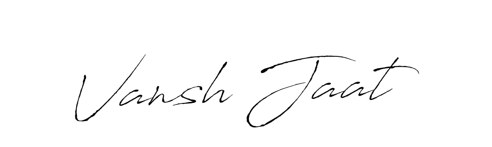 Vansh Jaat stylish signature style. Best Handwritten Sign (Antro_Vectra) for my name. Handwritten Signature Collection Ideas for my name Vansh Jaat. Vansh Jaat signature style 6 images and pictures png