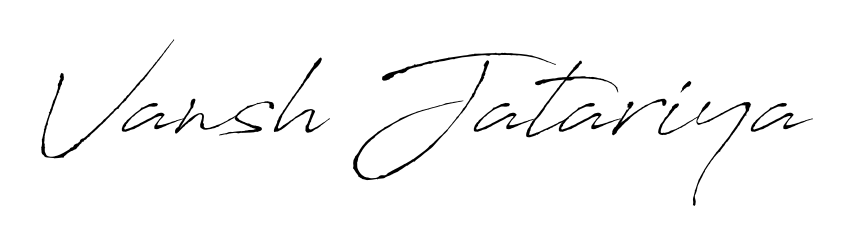 Enhance your business communications with Vansh Jatariya signature in Antro_Vectra lettering. Clean, modern, and universally compatible. Vansh Jatariya signature style 6 images and pictures png