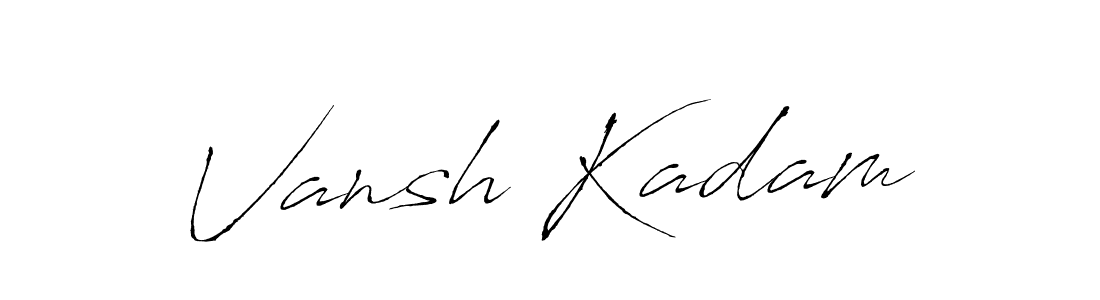 How to Draw Vansh Kadam signature style? Antro_Vectra is a latest design signature styles for name Vansh Kadam. Vansh Kadam signature style 6 images and pictures png