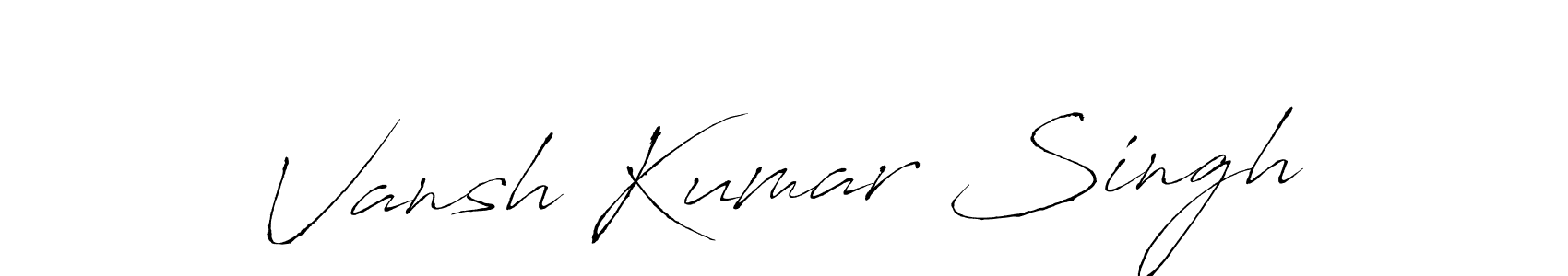 It looks lik you need a new signature style for name Vansh Kumar Singh. Design unique handwritten (Antro_Vectra) signature with our free signature maker in just a few clicks. Vansh Kumar Singh signature style 6 images and pictures png