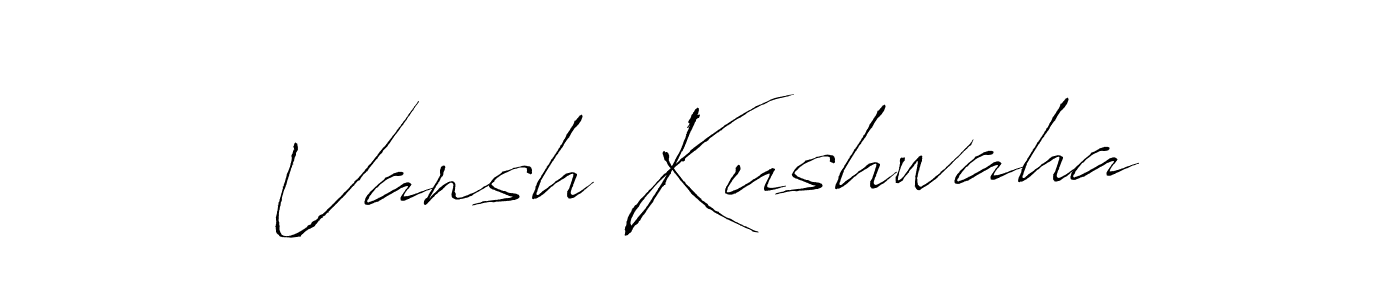 Use a signature maker to create a handwritten signature online. With this signature software, you can design (Antro_Vectra) your own signature for name Vansh Kushwaha. Vansh Kushwaha signature style 6 images and pictures png