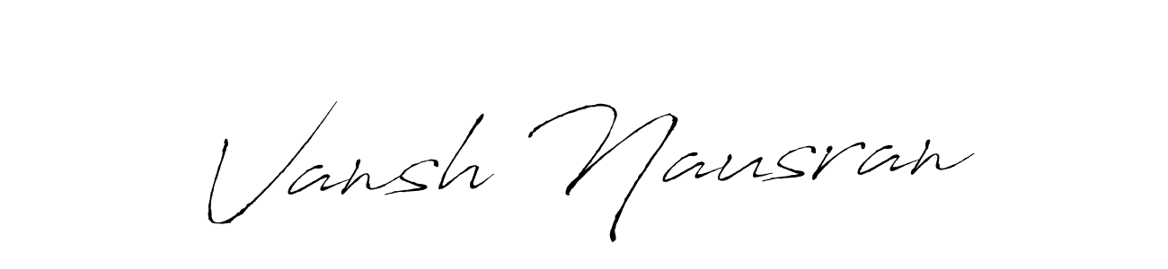 Make a beautiful signature design for name Vansh Nausran. Use this online signature maker to create a handwritten signature for free. Vansh Nausran signature style 6 images and pictures png