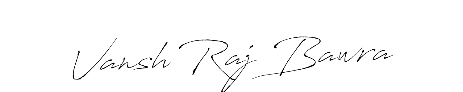 Vansh Raj Bawra stylish signature style. Best Handwritten Sign (Antro_Vectra) for my name. Handwritten Signature Collection Ideas for my name Vansh Raj Bawra. Vansh Raj Bawra signature style 6 images and pictures png