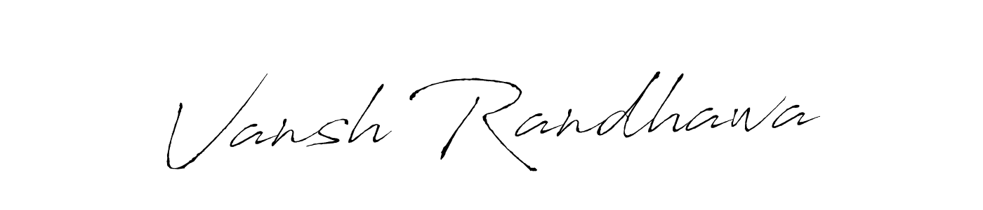 The best way (Antro_Vectra) to make a short signature is to pick only two or three words in your name. The name Vansh Randhawa include a total of six letters. For converting this name. Vansh Randhawa signature style 6 images and pictures png