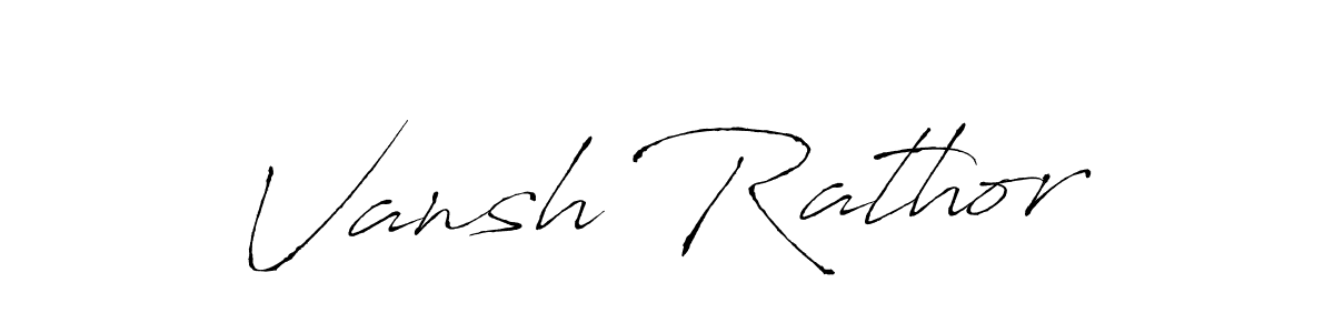 Use a signature maker to create a handwritten signature online. With this signature software, you can design (Antro_Vectra) your own signature for name Vansh Rathor. Vansh Rathor signature style 6 images and pictures png