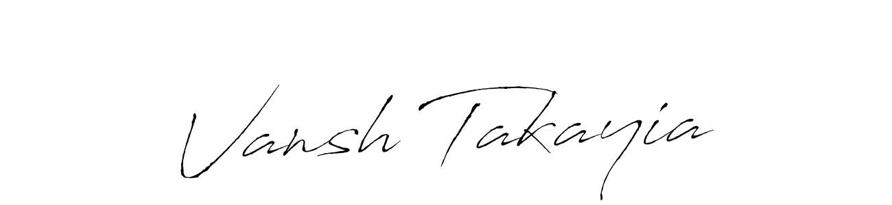 The best way (Antro_Vectra) to make a short signature is to pick only two or three words in your name. The name Vansh Takayia include a total of six letters. For converting this name. Vansh Takayia signature style 6 images and pictures png