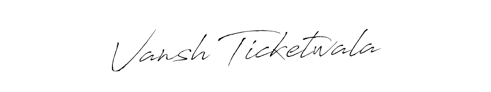 Make a beautiful signature design for name Vansh Ticketwala. Use this online signature maker to create a handwritten signature for free. Vansh Ticketwala signature style 6 images and pictures png