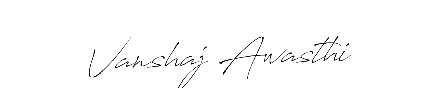 You should practise on your own different ways (Antro_Vectra) to write your name (Vanshaj Awasthi) in signature. don't let someone else do it for you. Vanshaj Awasthi signature style 6 images and pictures png