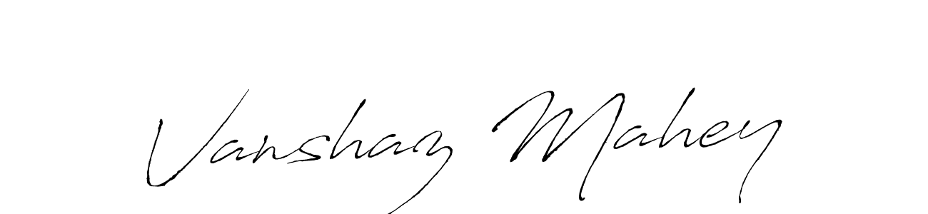 Use a signature maker to create a handwritten signature online. With this signature software, you can design (Antro_Vectra) your own signature for name Vanshaz Mahey. Vanshaz Mahey signature style 6 images and pictures png