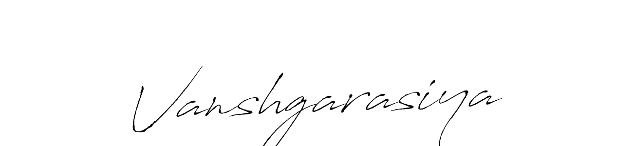 Vanshgarasiya stylish signature style. Best Handwritten Sign (Antro_Vectra) for my name. Handwritten Signature Collection Ideas for my name Vanshgarasiya. Vanshgarasiya signature style 6 images and pictures png
