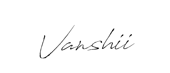 Also we have Vanshii name is the best signature style. Create professional handwritten signature collection using Antro_Vectra autograph style. Vanshii signature style 6 images and pictures png