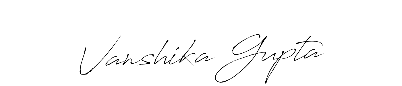 Antro_Vectra is a professional signature style that is perfect for those who want to add a touch of class to their signature. It is also a great choice for those who want to make their signature more unique. Get Vanshika Gupta name to fancy signature for free. Vanshika Gupta signature style 6 images and pictures png