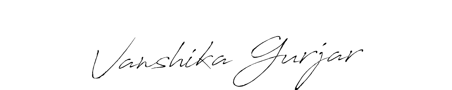 Similarly Antro_Vectra is the best handwritten signature design. Signature creator online .You can use it as an online autograph creator for name Vanshika Gurjar. Vanshika Gurjar signature style 6 images and pictures png