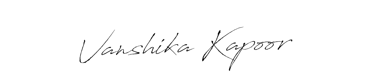 Use a signature maker to create a handwritten signature online. With this signature software, you can design (Antro_Vectra) your own signature for name Vanshika Kapoor. Vanshika Kapoor signature style 6 images and pictures png