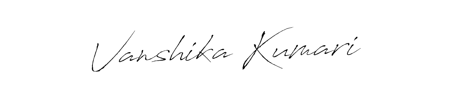 The best way (Antro_Vectra) to make a short signature is to pick only two or three words in your name. The name Vanshika Kumari include a total of six letters. For converting this name. Vanshika Kumari signature style 6 images and pictures png