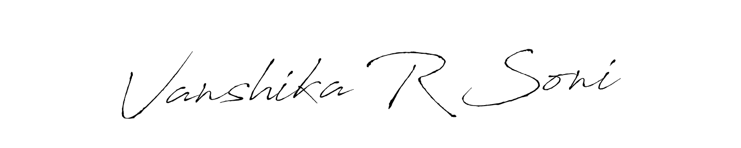 Make a beautiful signature design for name Vanshika R Soni. Use this online signature maker to create a handwritten signature for free. Vanshika R Soni signature style 6 images and pictures png