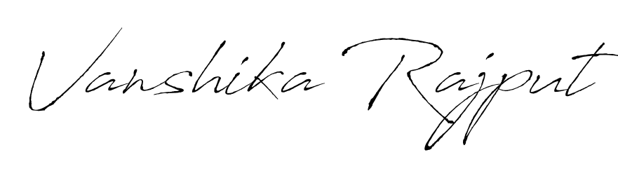 Use a signature maker to create a handwritten signature online. With this signature software, you can design (Antro_Vectra) your own signature for name Vanshika Rajput. Vanshika Rajput signature style 6 images and pictures png