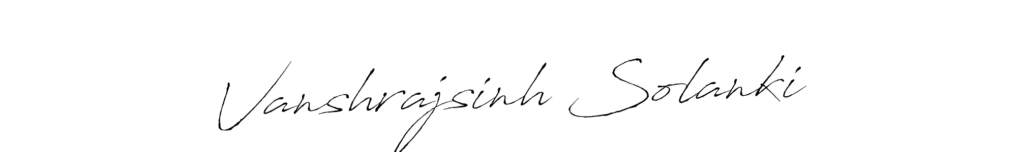 Use a signature maker to create a handwritten signature online. With this signature software, you can design (Antro_Vectra) your own signature for name Vanshrajsinh Solanki. Vanshrajsinh Solanki signature style 6 images and pictures png