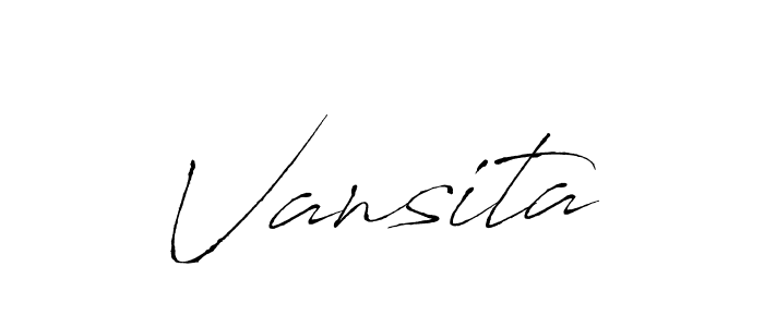 How to make Vansita signature? Antro_Vectra is a professional autograph style. Create handwritten signature for Vansita name. Vansita signature style 6 images and pictures png