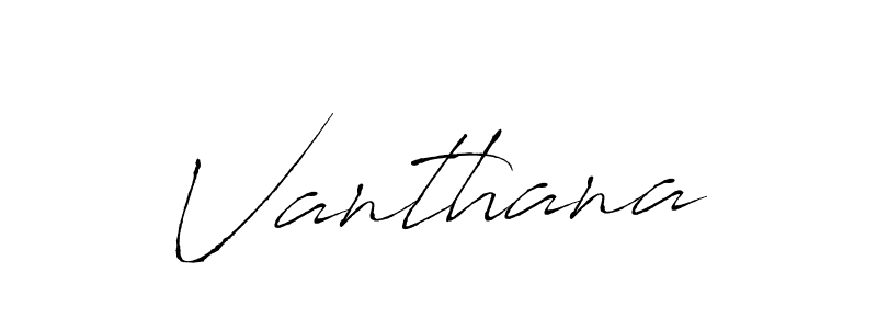 The best way (Antro_Vectra) to make a short signature is to pick only two or three words in your name. The name Vanthana include a total of six letters. For converting this name. Vanthana signature style 6 images and pictures png