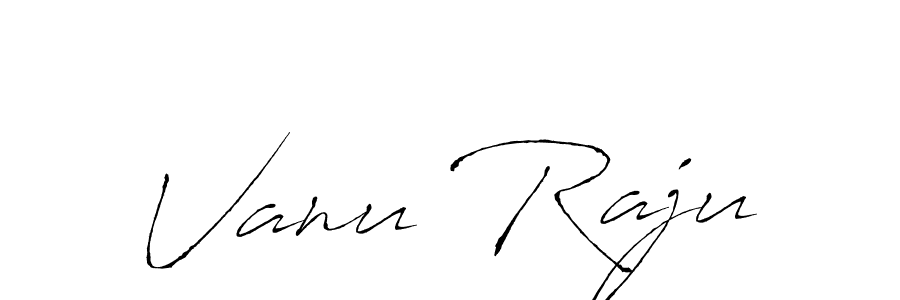 You should practise on your own different ways (Antro_Vectra) to write your name (Vanu Raju) in signature. don't let someone else do it for you. Vanu Raju signature style 6 images and pictures png