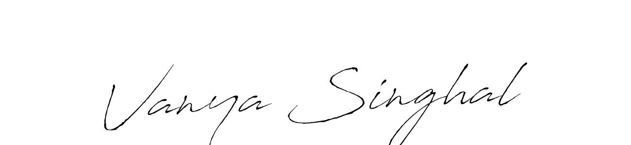 Also You can easily find your signature by using the search form. We will create Vanya Singhal name handwritten signature images for you free of cost using Antro_Vectra sign style. Vanya Singhal signature style 6 images and pictures png